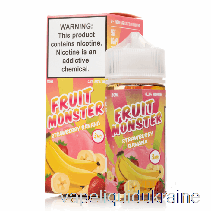 Vape Ukraine Strawberry Banana - Fruit Monster - 100mL 6mg